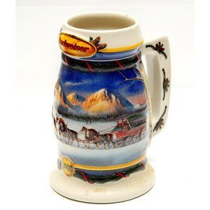 Budweiser Mug Stein Beer "Holiday in the Mountains" Ca. 2000 CS416